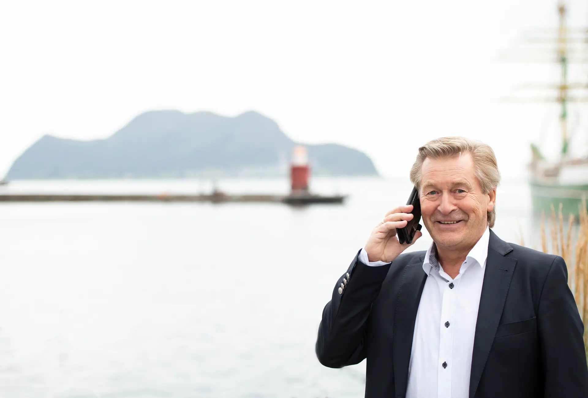 Kåre Gunnar Sætre ved havna i Ålesund